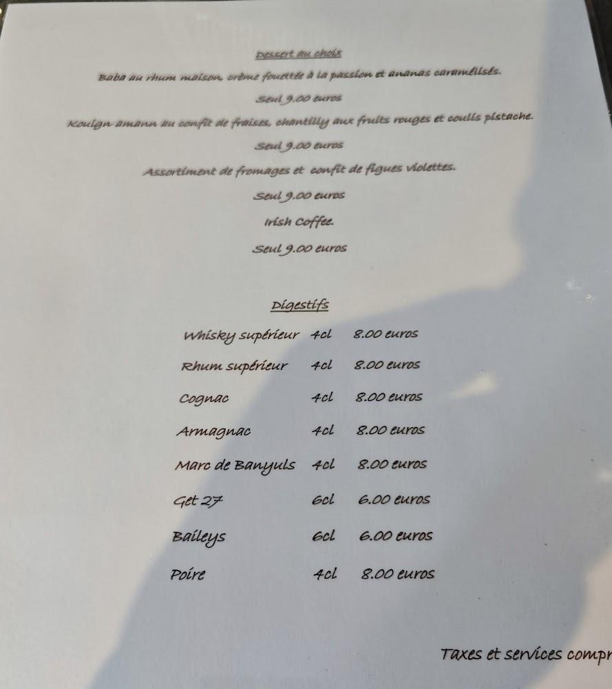 Restaurant Ma Maison - Menu Image 4